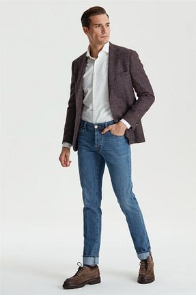 شلوار جین آبی مردانه پاچه لوله تفنگی TRAMAROSSA - کد 462189516
