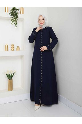 کلاه و ابایا سرمه ای زنانه پنبه پلی استر SG SARİALGİYİM - کد 898609187