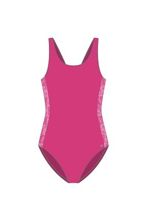 مایو صورتی بچه گانه هندسی Decathlon - کد 899204980