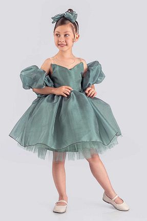 لباس سبز بچه گانه بافتنی vestitino - کد 890850536