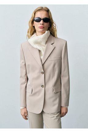 کت بژ زنانه رگولار MANGO - کد 887760518