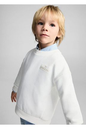 سوئیشرت سفید بچه گانه لیسانس دار	 MANGO Baby - کد 884961150