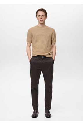 پیراهن قهوه ای مردانه رگولار MANGO Man - کد 899215752