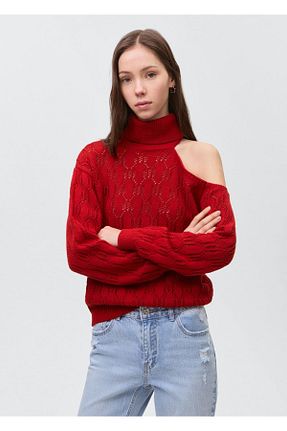 پلیور قرمز زنانه Saç Örgü MANGO Teen - کد 898630353