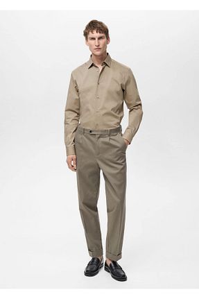 پیراهن نارنجی مردانه اسلیم MANGO Man - کد 884969854