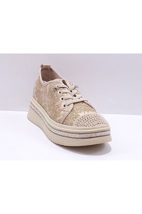 کفش اسنیکر بژ زنانه بند دار Guja - کد 898626297