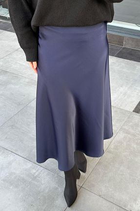 دامن حجاب سرمه ای زنانه کلوش Sahraa - کد 898634719