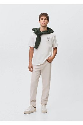 شلوار جین طوسی مردانه رگولار MANGO Teen - کد 898627190
