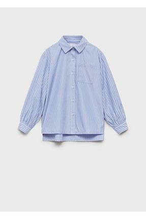 پیراهن آبی بچه گانه رگولار MANGO Kids - کد 899217278
