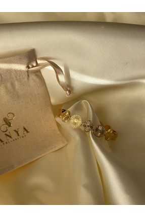 دستبند استیل (فولاد) زرد زنانه استیل ضد زنگ MODA - کد 898665018