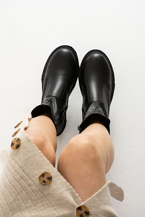 بوت / نیم بوت مشکی زنانه پاشنه تخت diya shoes - کد 898671008