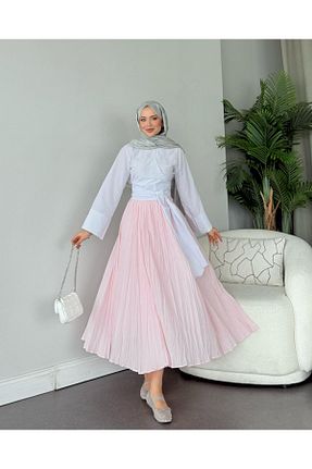 پیراهن سفید زنانه رگولار Adalenna Moda - کد 898685161