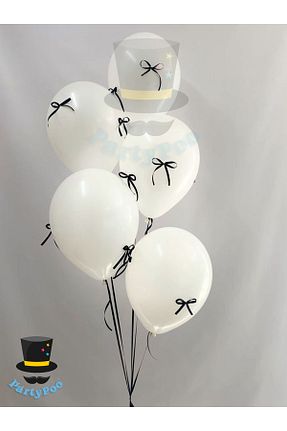 بادکنک سفید PartyPoo - کد 898671368