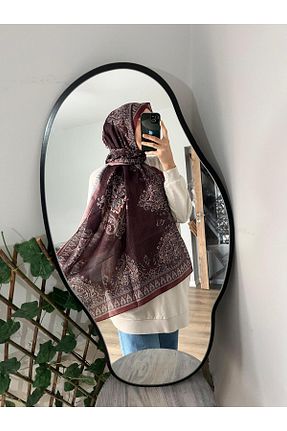 شال زرشکی زنانه پنبه پلی استر Merwiss - کد 898701613