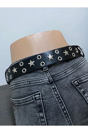 کمربند مشکی زنانه چرم مصنوعی Aksabeltchokers - کد 898700072
