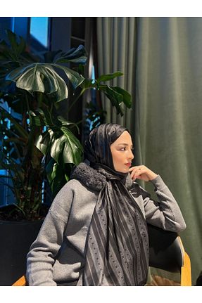 شال مشکی زنانه پنبه ای Lunora - کد 872339656