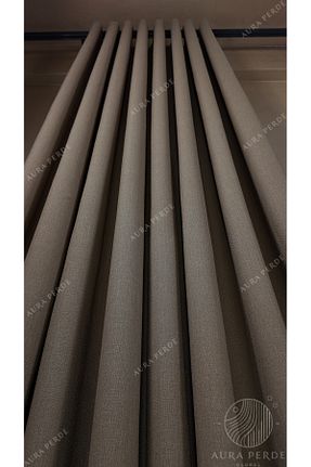 پرده زمینه بژ کتان Fluiana - کد 893218910