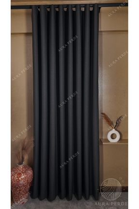 پرده زمینه طوسی کتان Fluiana - کد 893218918