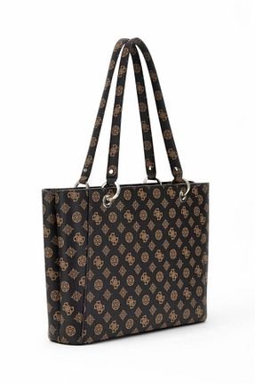 کیف دوشی قهوه ای زنانه چرم مصنوعی Guess - کد 898811460