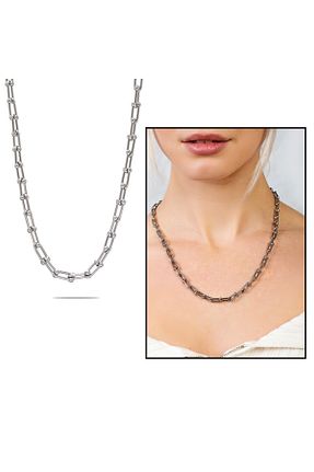 گردنبند استیل ( فولاد ) طوسی زنانه استیل (فولاد) Genel Markalar - کد 745963539