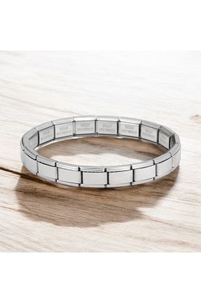 دستبند استیل (فولاد) طوسی زنانه استیل ضد زنگ TUBESSA - کد 898831058