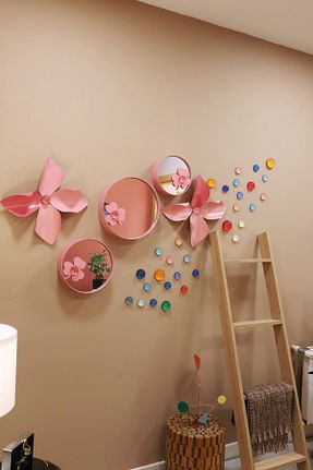 محصول دکوراسیون دیوار صورتی فلزی Wallibex - کد 871445234