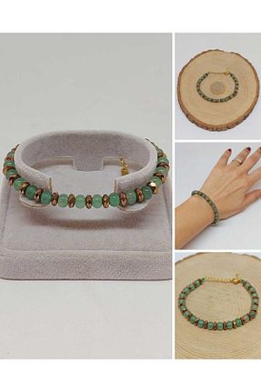دستبند جواهر رنگی زنانه سنگ طبیعی Yasamtohumu - کد 898847949