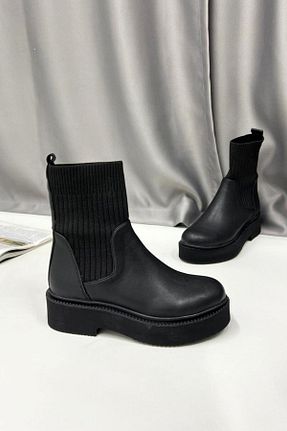 بوت / نیم بوت مشکی زنانه چرم مصنوعی inizio - کد 859920894