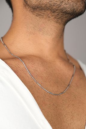 گردنبند استیل ( فولاد ) طوسی استیل (فولاد) Jack Ferrero - کد 898857767