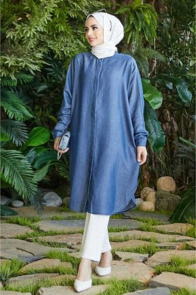 تونیک حجاب آبی زنانه بافتنی Neways - کد 705029473