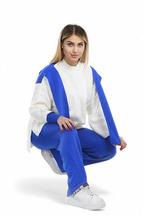 ست بالاتنه و پائین تنه آبی زنانه تریکو NEWCO - کد 898875113