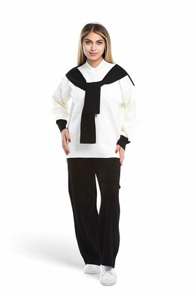 ست بالاتنه و پائین تنه مشکی زنانه تریکو NEWCO - کد 898877069