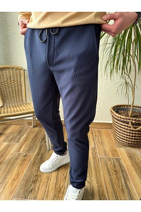 شلوار سرمه ای مردانه پلی استر HOMAN WEAR - کد 898891074
