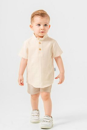 ست بالاتنه و پائین تنه بژ بچه گانه بافتنی Chicsy Baby - کد 899584534