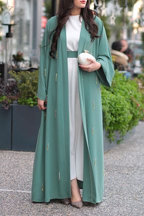 کلاه و ابایا سبز زنانه بافتنی MELEK ARAZ - کد 898893104