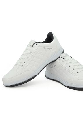 کفش پیاده روی سفید مردانه پارچه ای Slazenger - کد 98357759