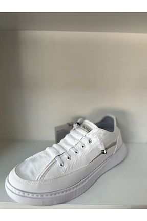 کفش کژوال سفید مردانه پاشنه کوتاه (1 - 4 سانتی متر) Aygün Ayakkabı - کد 898907844