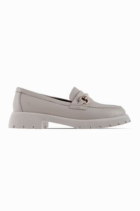کفش لوفر بژ زنانه پاشنه کوتاه (1 - 4 سانتی متر) LAL SHOES & BAGS - کد 899592682