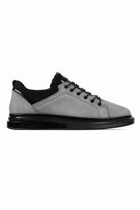 کفش کژوال طوسی مردانه نبوک LAL SHOES & BAGS - کد 898895858