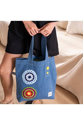 کیف دوشی آبی زنانه Hilaliart - کد 898895688