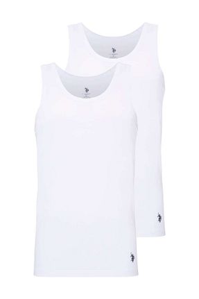 رکابی سفید مردانه بدون آستین U.S. Polo Assn. - کد 1871545