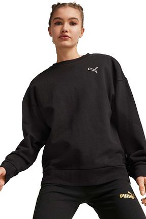 سوئیشرت مشکی زنانه ساده Puma - کد 764336261