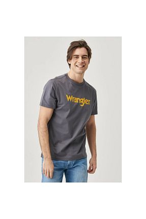 تیشرت طوسی مردانه رگولار Wrangler - کد 738393807