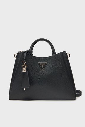 کیف دوشی مشکی زنانه چرم مصنوعی Guess - کد 898923457