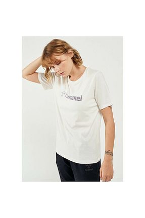 تیشرت سفید زنانه رگولار hummel - کد 80535097