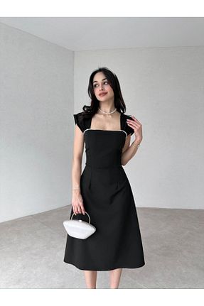 لباس مجلسی و فارغ التحصیلی مشکی زنانه بافتنی MODA DURAĞI - کد 898982222