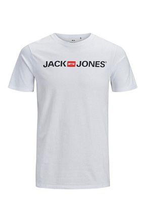 تیشرت سفید مردانه رگولار Jack & Jones - کد 3166042