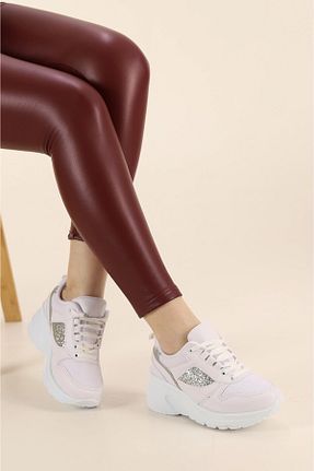 کفش اسنیکر سفید زنانه بند دار AlbiShoes - کد 898981129