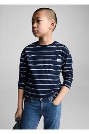 شلوار جین آبی بچه گانه رگولار MANGO Kids - کد 899215655
