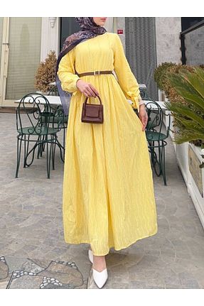 لباس حجاب زرد زنانه رگولار Modamorfo - کد 898994577